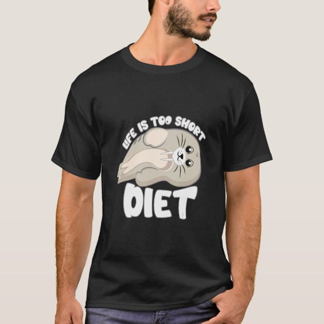 T-shirt Régime alimentaire trop court Lion de mer de la me (Devant)