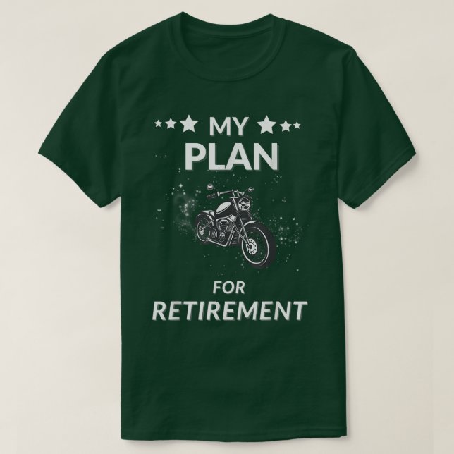 T-shirt Régime de retraite pour les amateurs de moteurs (Design devant)