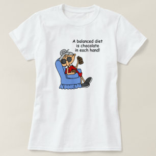 T-shirt Régime équilibré de chocolat