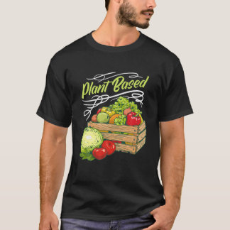 T-shirt Régime Végétarien Et Végétarien Basé Sur Le plante