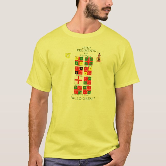 T-SHIRT RÉGIMENT IRLANDAIS DE FRANCE (Devant)