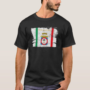 T-shirt Région des Pouilles Italie Bari Italie Drapeau Vin