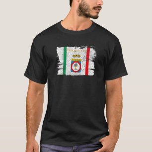 T-shirt Région des Pouilles Italie Bari Italie Drapeau Vin