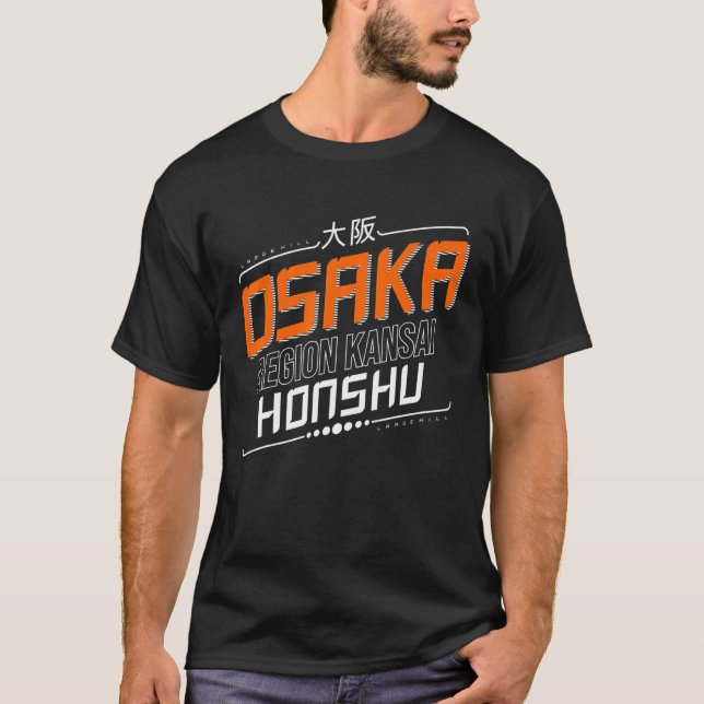 T-shirt Région d'Osaka Kansai Honshu (Devant)
