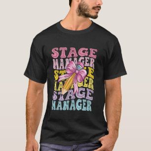 T-shirt régisseur de production théâtrale backstage école