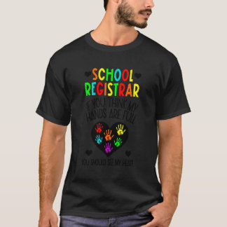 T-shirt Registre de l'école Mon registre du coeur Registre