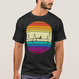 T-shirt Réglage Du Bouton De Coeur Pour Les Courroies D'Éq