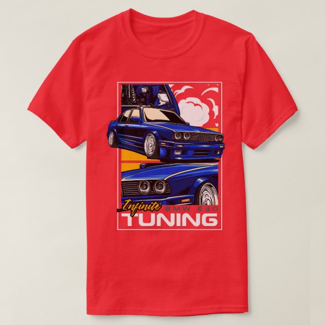 T-shirt Réglage Infini Bmw E30 (Design devant)