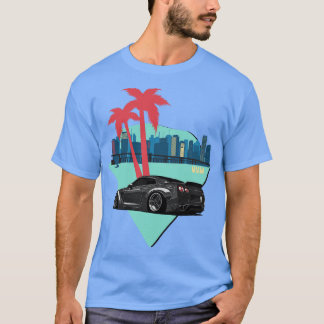 T-shirt Réglage JDM de la ligne Skyline de Miami R35 GTR