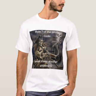 T-shirt Règle 1 du Code Pirate