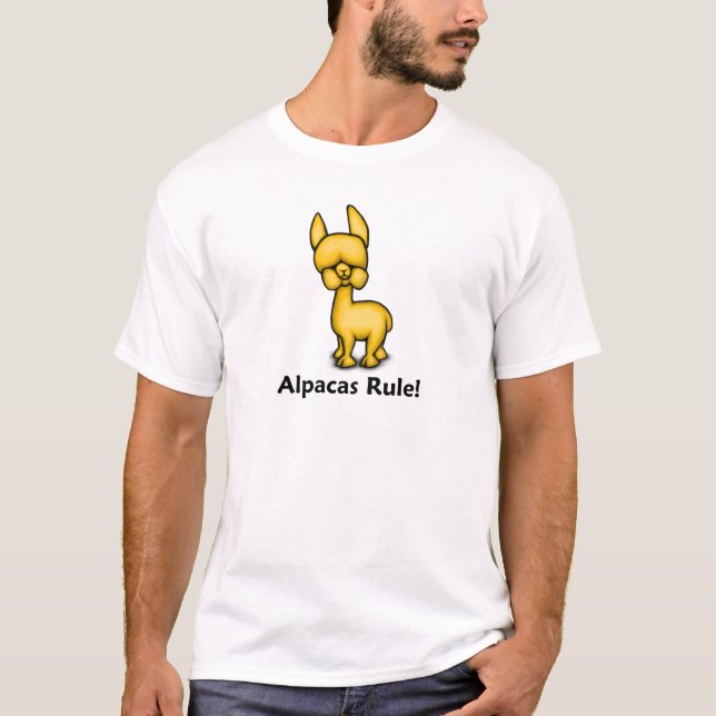 T-shirt Règle d'alpaga ! (Devant)