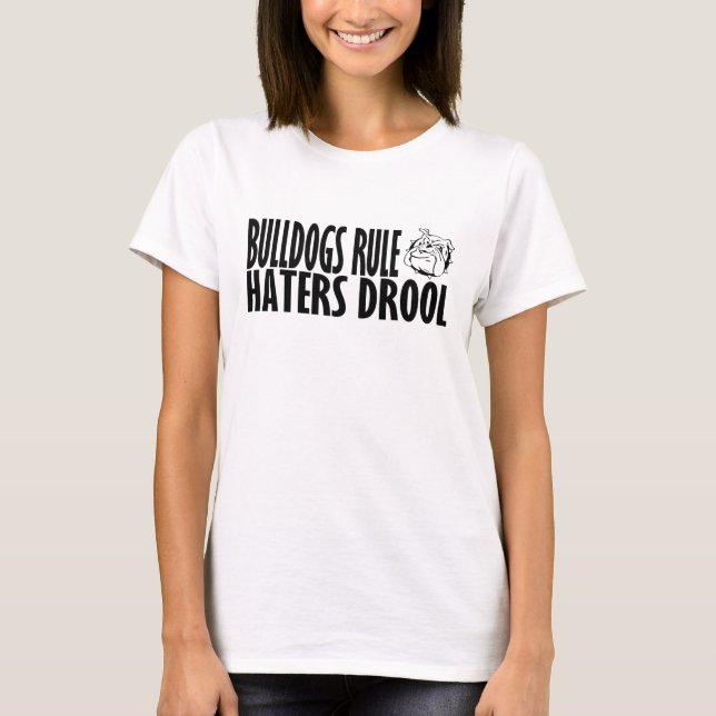 T-shirt Règle de bouledogues (Devant)