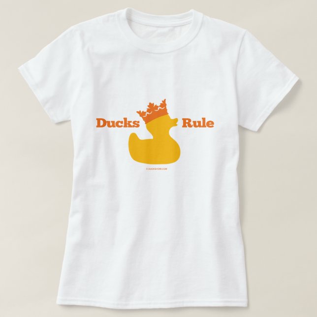 T-shirt Règle de canards (Girlie) (Design devant)