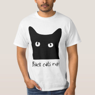 T-shirt Règle de chat noir !