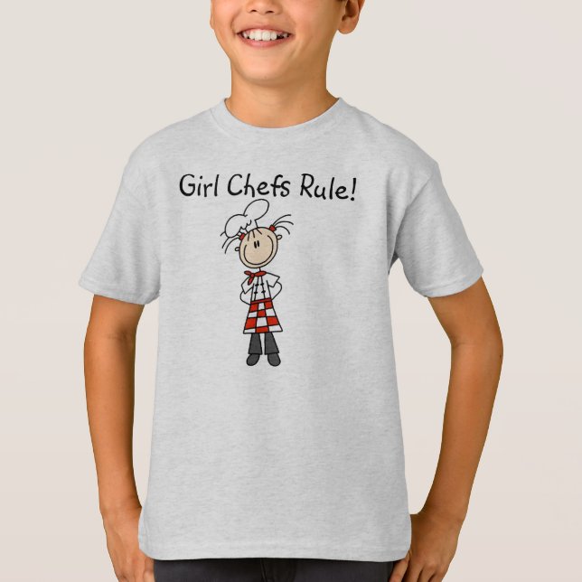 T-shirt Règle de chefs de fille (Devant)