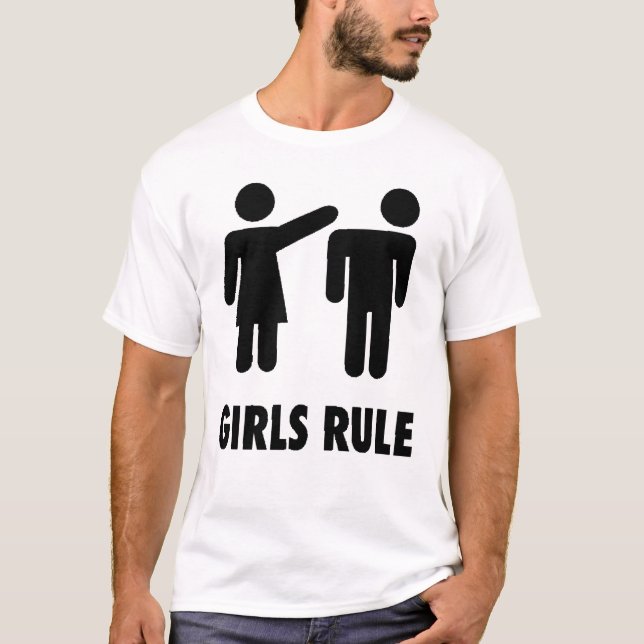 T-shirt Règle de Chemise-Filles de T (Devant)