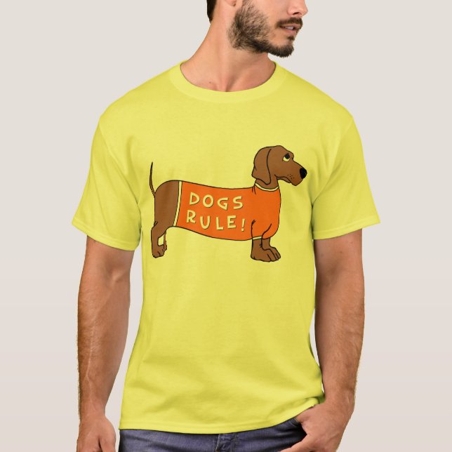 T-shirt Règle de chiens ! (Devant)