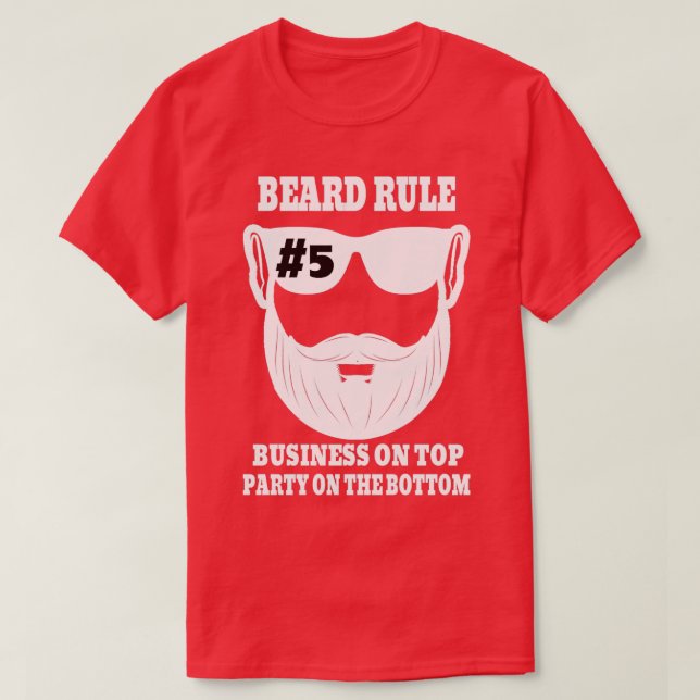 T-shirt Règle De La Barre 5 Affaires À La Partie Supérieur (Design devant)