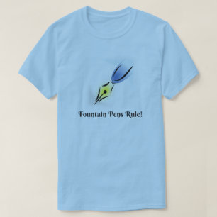 T-shirt Règle de stylos-plumes et de graines