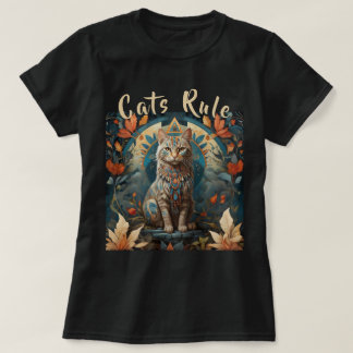 T-shirt Règle des chats multilingues amérindiens mystiques
