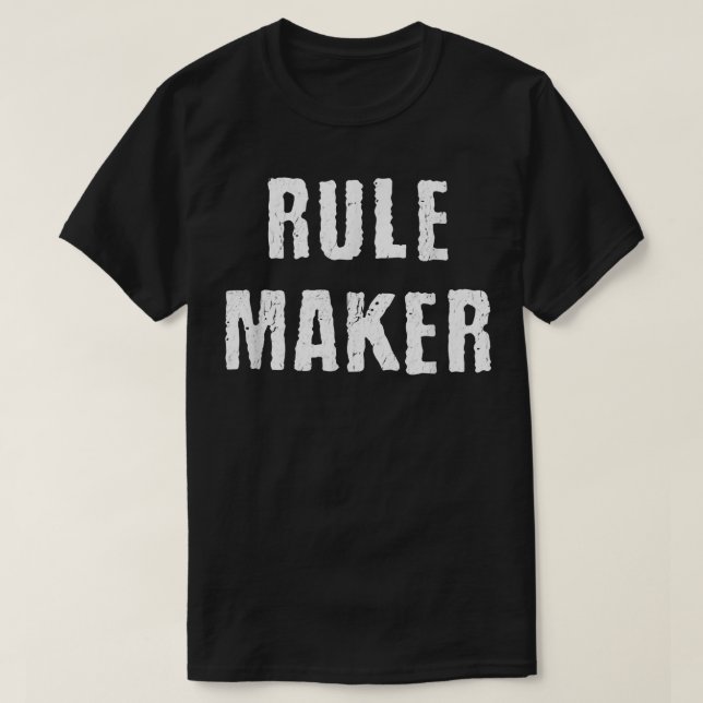 T-shirt Règle Maker Maker Père Fils Mère Fille  (Design devant)