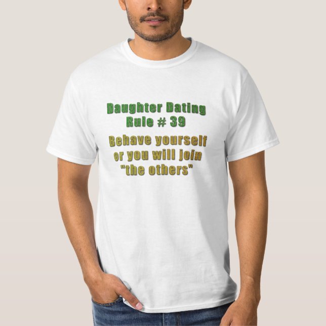 T-shirt Règle no 39 de la réunion de la fille (Devant)
