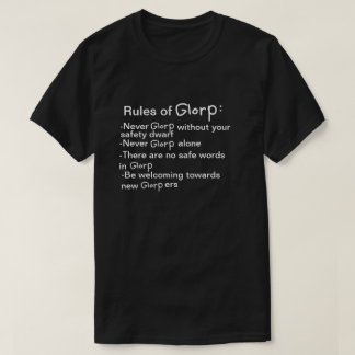 T-shirt Règlement de Glorp