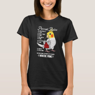 T-shirt Règlement de la maison de perroquets C'est le mien