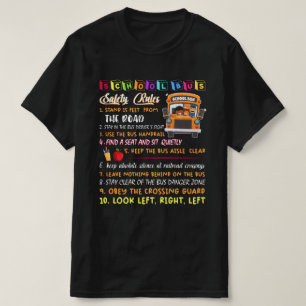 T-shirt Règlement sur la sécurité des autobus scolaires T 