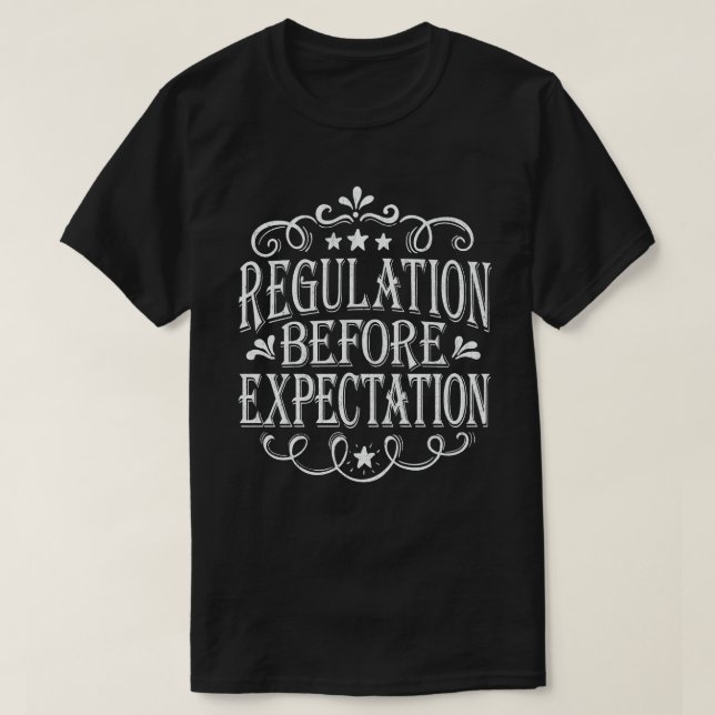 T-shirt Réglementation avant l'attente Neurodiversité (Design devant)