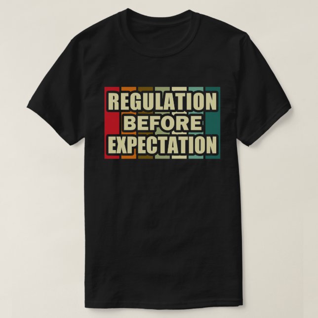 T-shirt Réglementation avant l'attente Neurodiversité (Design devant)