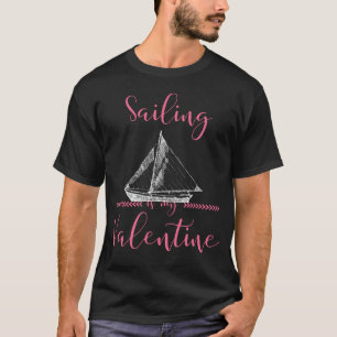 T-shirt Régler la voile dans l'amour : Voile Valentine 202