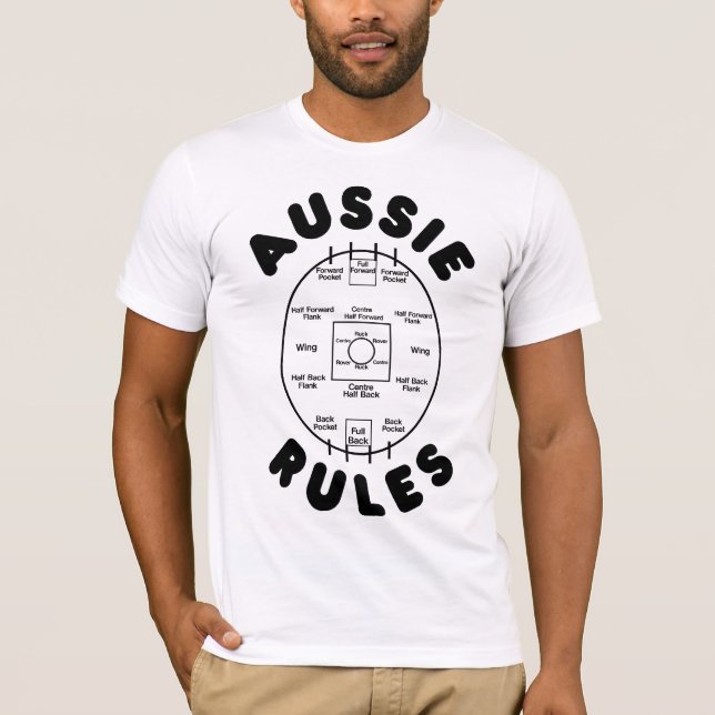 T-shirt Règles australiennes (Devant)