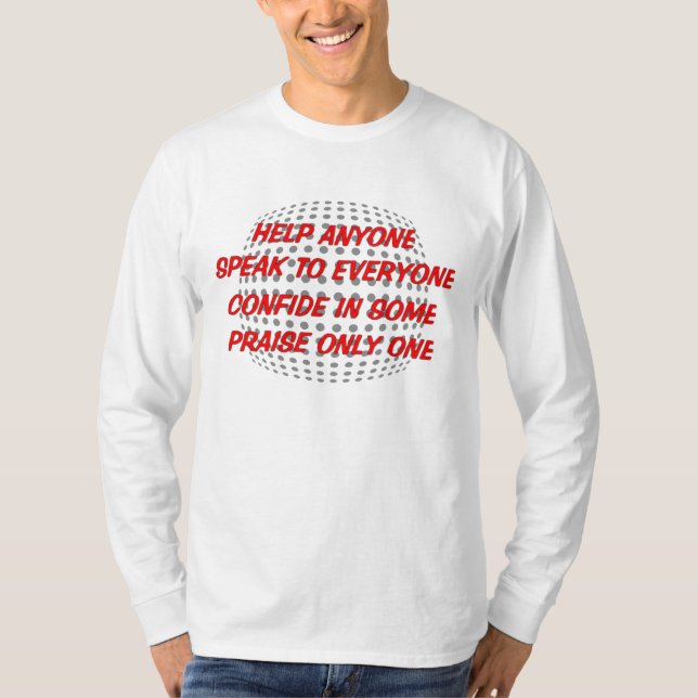 T-SHIRT RÈGLES CHRÉTIENNES… (Devant)