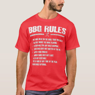 T-shirt Règles de barbecue - Barbeque Smoker BBQ 