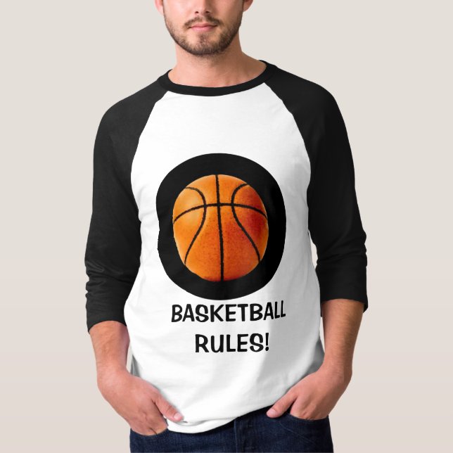 T-SHIRT RÈGLES DE BASKET-BALL ! (Devant)