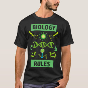 T-shirt Règles de biologie Conception de la science Cool