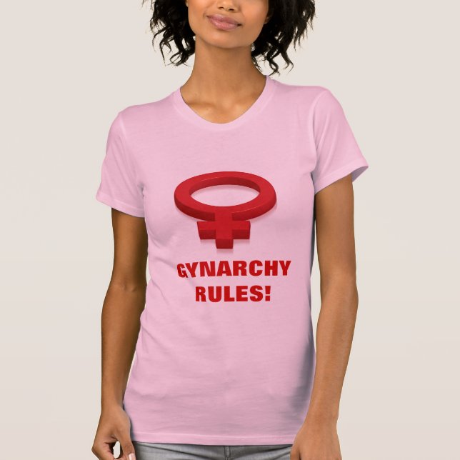 T-SHIRT RÈGLES DE GYNARCHY ! (Devant)