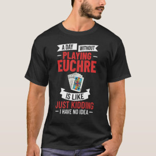 T-shirt Règles de jeu de carte Euchre Joueur Table de pont