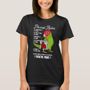 T-shirt Règles de la maison des perroquets C'est à moi I C