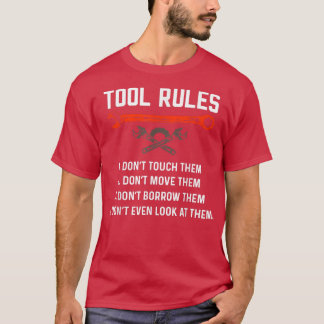 T-shirt Règles de l'outil mécanique amusant Réparation aut