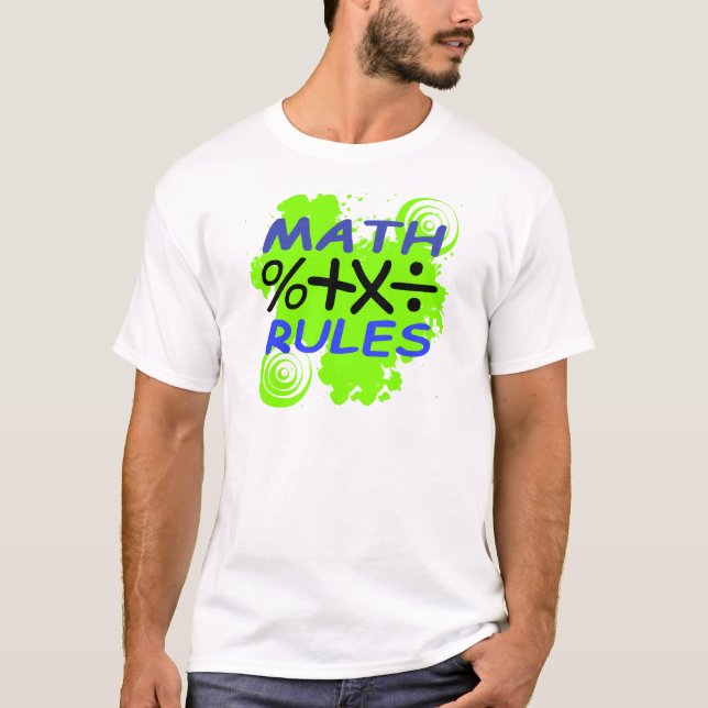 T-shirt Règles de maths (Devant)