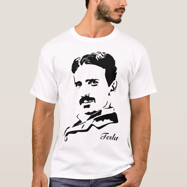 T-shirt Règles de Nikola Tesla ! Silhouette (Devant)