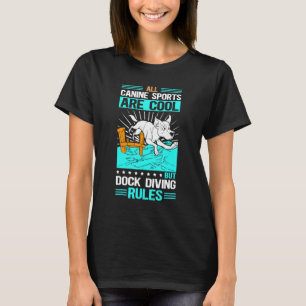 T-shirt Règles de plongée à quai Chasse de chien Plongée à