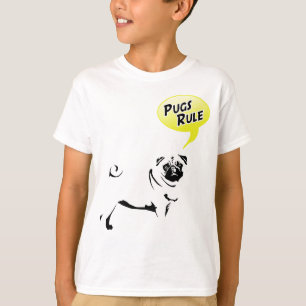 T-shirt Règles de Pug