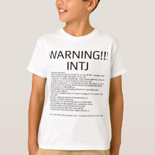 T-shirt Règles d'INTJ