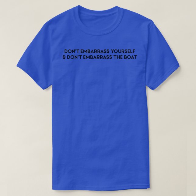 T-shirt Règles du pont inférieur (Design devant)