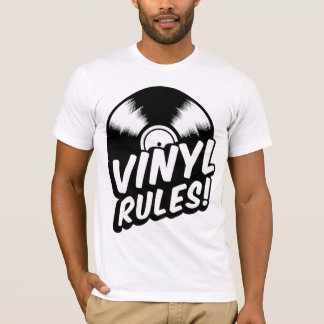 T-shirt règles du vinyle