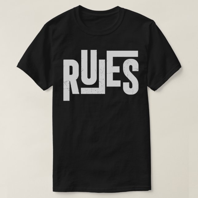 T-shirt Règles Hiphop de l'ancienne école 1 (Design devant)
