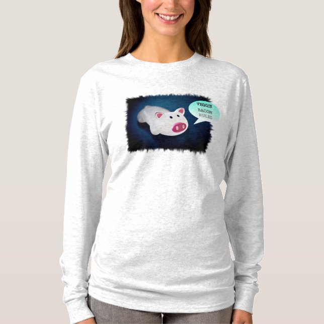 T-SHIRT RÈGLES VÉGÉTARIENNES DE LARD (Devant)